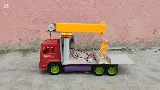 DIY RC Crane Truck  | Working Crane Made from PVC | Remote Control Machine