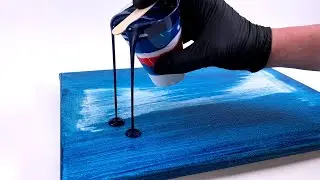 Техника расщепления - Акриловая роспись - Easy Fluid Art