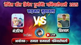LIVE 🔴 GPL CUP_FINAL MATCH_ BHERIYA_VS _GRINJAL_ GANIYARIPALI CRICKET TOURNAMENT 2025