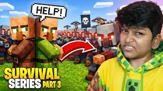 Minecraft Village Raid Was So Much Fun 😂😂 | Minecraft With Friends (Ep-03)