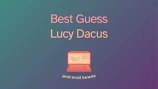 Lucy Dacus – Best Guess (Karaoke)