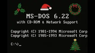 #DOScember Boot to MS-DOS 6.22 with network support! That You Should Definitely Try!