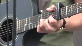 Liverpool guitar busker