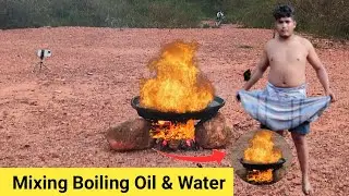 Boiling Oil In Water Experiment Water On Oil Fire Honest Video