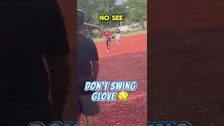 How to field a short hop for softball infielders. #infielder #softballplayer