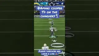 💨Amari cooper Touchdown on the chargers🌪 #madden22 #gaming #dallascowboys #shorts #xbox #news #nfl
