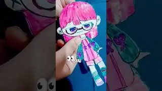 wasu art paper doll 🎨🎨 #papercrafts #wasuart #puppetdoll