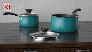 Cook N Home Nonstick Saute Fry Pan Set, Skillet, Stay Cool Handle, LINK NECHA DISRRIPTION MA HA