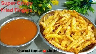 👉 Crispy Fried Fingers Sath Tamatar Ki Chatni | Easy Evening Snack Recipe @urmilakirashoi25 