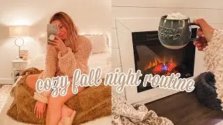 MY COZY FALL NIGHT ROUTINE 2020 | calm & productive 🍂🤍