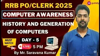 HISTORY & GENERATION OF COMPUTER in Tamil | For Bank Exam | CLASS -5| Mr. SK Sir #ibps