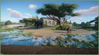 🐘African elephant habitat | Amalfina Zoo | Planet Zoo | speedbuild🌴