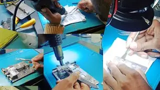 Mobile phone charging ic changing|| pcb shield Removing technique step by step