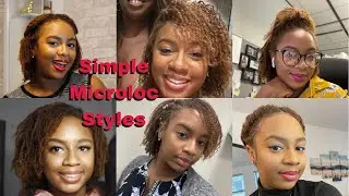8 Quick & Easy Hairstyles for All Microlocs | Tommie Marie
