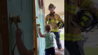 Baby Didn&rsquo;t Recognize Her Firefighter Dad 😆&rdquo; #baby #dad #funny #fyp #usa