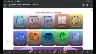 Cosmic Values (Google) Pet Simuator Part 1