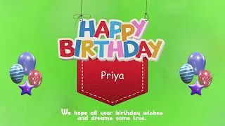 Wish you a Very Happy Birthday Priya