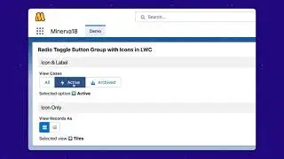 Creating Radio Toggle Button Group with Icons in LWC