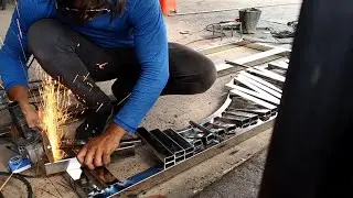 स्टेनलेस स्टील गेट || How to making a stainless steel gate || modern front gate  @Ssweldingwork
