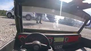 FPV -Axial scx6 crossing Highway and going into water spark!!!
