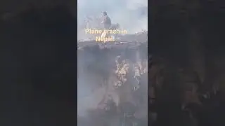 Plane crash in Nepal with 72 on board. #nepal #planecrash #pokhara