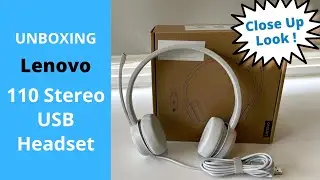 Unboxing Lenovo 110 stereo USB Headset ( CLOSE UP LOOK )
