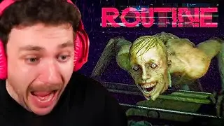 Crayator Gets His $#!& Scared in ROUTINE | New Horror Game