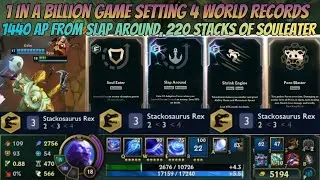 Quadruple World Record ARAM Mayhem 🔥 Souleater / Slap Around / Shrink / Smallest Champ