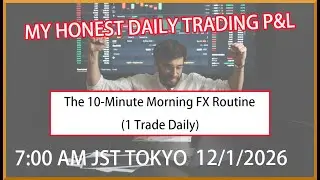 MY HONEST DAILY TRADING P&L:The 10-Minute Morning FX Routine 12/1/2026 #ForexTrading