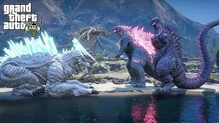 Titan Shimo, Skeleton Godzilla vs Shin Godzilla, Godzilla - The Final Battle ( GTA V Mods )