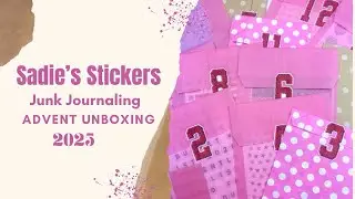 🎄💖 Junk Journaling Advent Unboxing | Bold Colors, Fun Prompts & Creative Inspiration 💖🎄