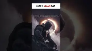 Once a Villain Said .....