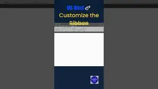 MS Word లో How to use Customize the Ribbon | 1 Minute Shortcut Trick | Tech Talks With Raju