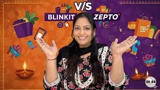 BLINKIT VS ZEPTO ONLINE SHOPPING |DIWALI OFFERS |WASEEMA KHAN OFFICIAL EP-44 #100daystowardsmydream 