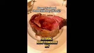National Prime Rib Day at Keens Steakhouse NYC 🥩