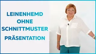 Leinenhemd ohne Schnittmuster. Pr&auml;sentation des fertigen N&auml;hst&uuml;ckes. (Archiv)