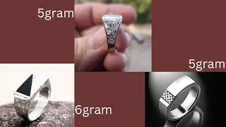 Latest silver ring design with weight for boys // silver ring design 2023 for men👌👌