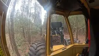 In Cab View Weiler s340 Skidder Drag