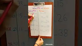 Before, After and Between #kidslearning #preschool