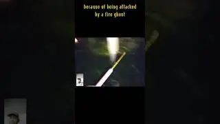 attacked by fire ghost#shorts