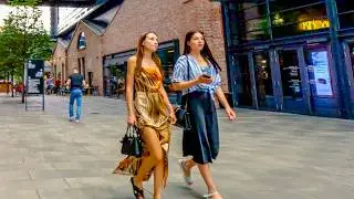 Warsaw, Poland: Summer Walk in Entertainment Area Fabryka Norblina in 4K