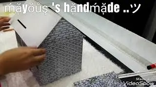 طريقه عمل جيست بوك علي شكل بيت how i make a guest book house