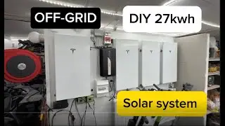 DIY Off-Grid Solar Storage Made From Recycled Ebike Batteries | 27kWh Build