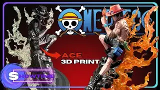 Ace bemalt &ndash; Epische One Piece Statue aus dem 3D-Drucker!🔥