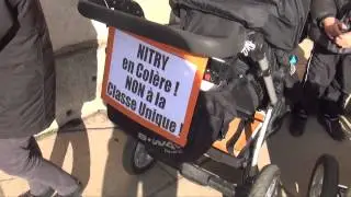 Blocage à l'école de Nitry (89), mobilisation contre une classe unique !