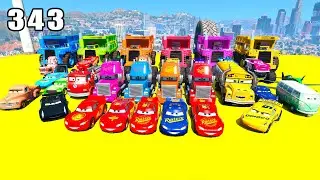 GTA V Mods Stunt Car Racing Challenge 🚙 By SPIDER-MAN With Amazing Super Cars monster trucks ep 343