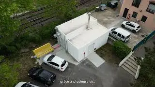 Reportage Chaufferie biomasse en container b&eacute;ton HARGASSNER