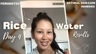 Day 4 Rice Water Hair Experiment 😱 | Real Results You Need to See