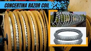 Concertina Coil Manufacturing Process | Safety Razor Coil | Inside Our Concertina Coil Factory