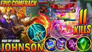 Johnson Best Build To Counter a Hard Game - johnson mage Build #MuscleJohnson #mlbb